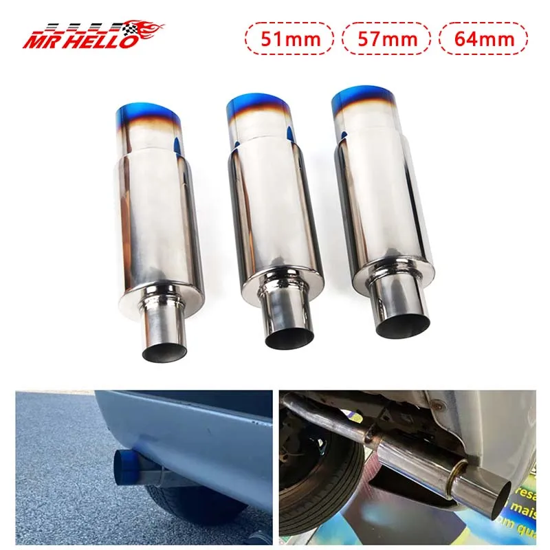 Car exhaust pipe muffler Tail Pipe Universal High Quality Stainless Steel Interface 51 57 64MM Exhaust System End 88mm
Car exhaust pipe muffler Tail Pipe Universal High Quality Stainless Steel Interface 51 57 64MM Exhaust System End 88mm