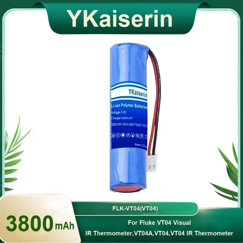 YKaiserin 3800mAh FLK-VT04 Replacement Battery for Fluke Vt04 for Visual VT04A VT04 IR Thermometer Bateria Warranty 2 Years
YKaiserin 3800mAh FLK-VT04 Replacement Battery for Fluke Vt04 for Visual VT04A VT04 IR Thermometer Bateria Warranty 2 Years