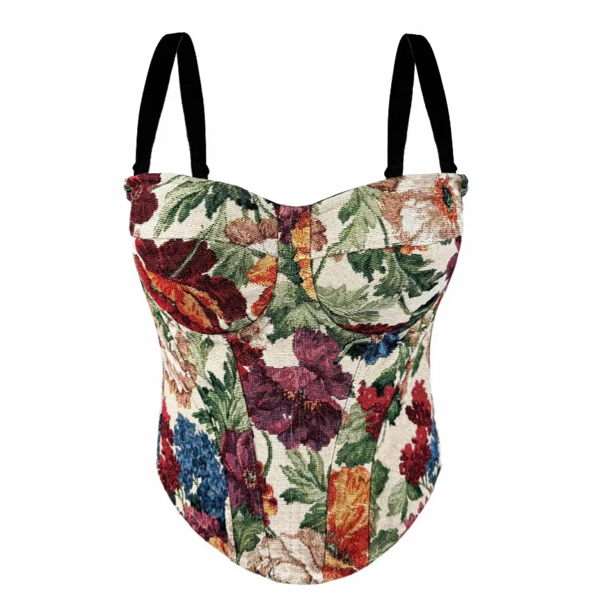 Court-Style Fishbone Strapless Bustier For Women, Latex Chest Pads, Shaping Straps, Sexy Retro Backless Top Without Underwire.
Court-Style Fishbone Strapless Bustier For Women, Latex Chest Pads, Shaping Straps, Sexy Retro Backless Top Without Underwire.