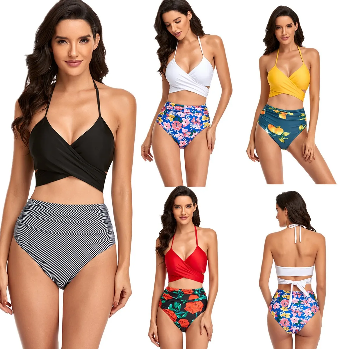 Swimwear Woman 2026 Bikini High Waist Bikinis Halter Neck Top Bikini Set Cropped Top Two Piece Swimsuit 's 2026 Women Women's
Swimwear Woman 2026 Bikini High Waist Bikinis Halter Neck Top Bikini Set Cropped Top Two Piece Swimsuit 's 2026 Women Women's