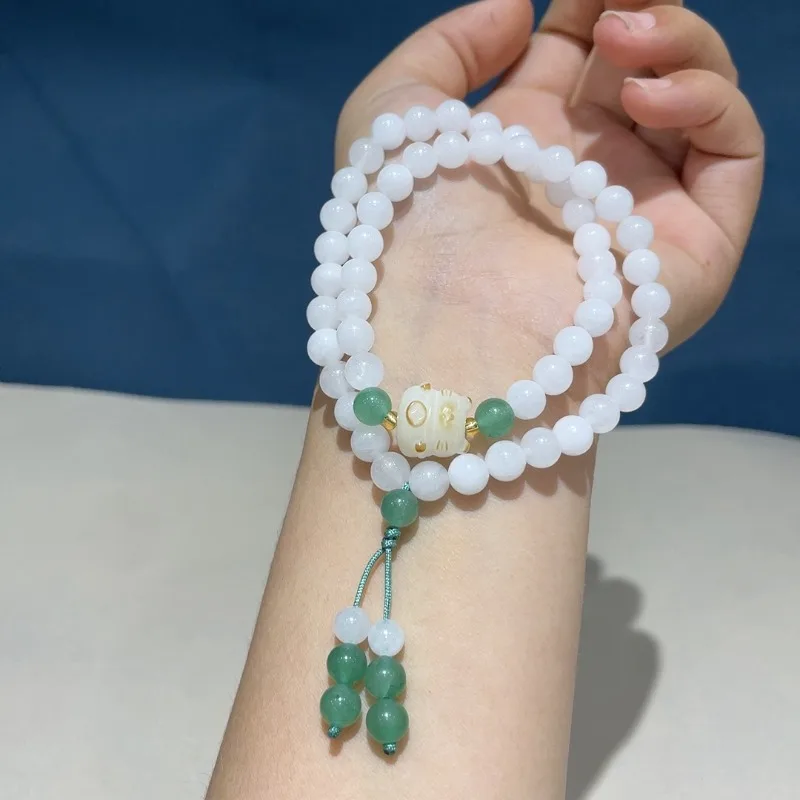 New Chinese Gold Silk Jade Lucky Cat Double Circle Bracelet, Simple Retro Ethnic Style Men's and Women's Bracelet.
New Chinese Gold Silk Jade Lucky Cat Double Circle Bracelet, Simple Retro Ethnic Style Men's and Women's Bracelet.