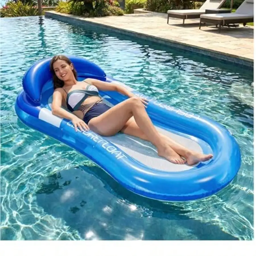 Inflatable Pool Float Adult 60in X 30in Pool Floaties Lounger Floats Raft With Headrest Floating Chair Water Floaty For Swimming Pool Lake Float Beach Pool Party Toys For Adults
Inflatable Pool Float Adult 60in X 30in Pool Floaties Lounger Floats Raft With Headrest Floating Chair Water Floaty For Swimming Pool Lake Float Beach Pool Party Toys For Adults