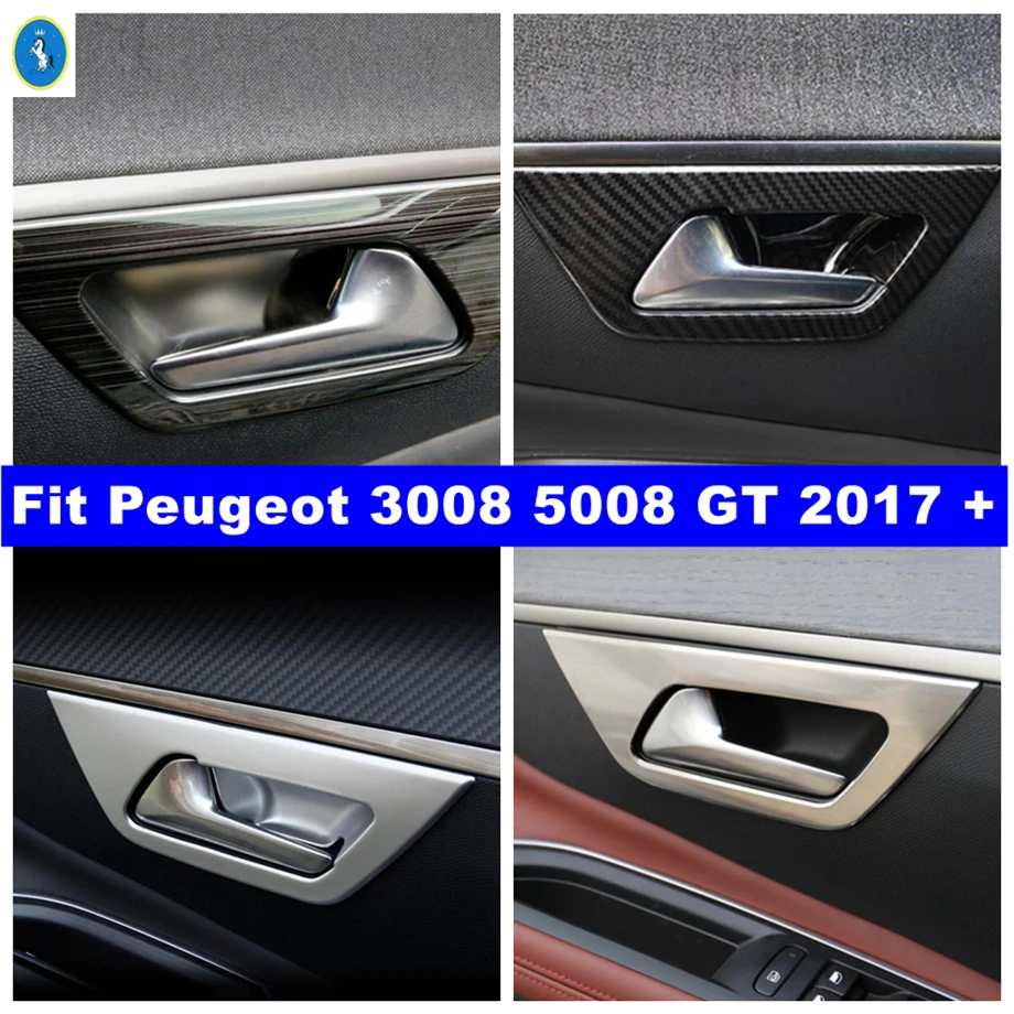 Car Inner Door Handle Bowl Frame Cover Trim For Peugeot 3008 5008 GT 2017 - 2023 Carbon Fiber / Matte / Black Brushed / Silver
Car Inner Door Handle Bowl Frame Cover Trim For Peugeot 3008 5008 GT 2017 - 2023 Carbon Fiber / Matte / Black Brushed / Silver