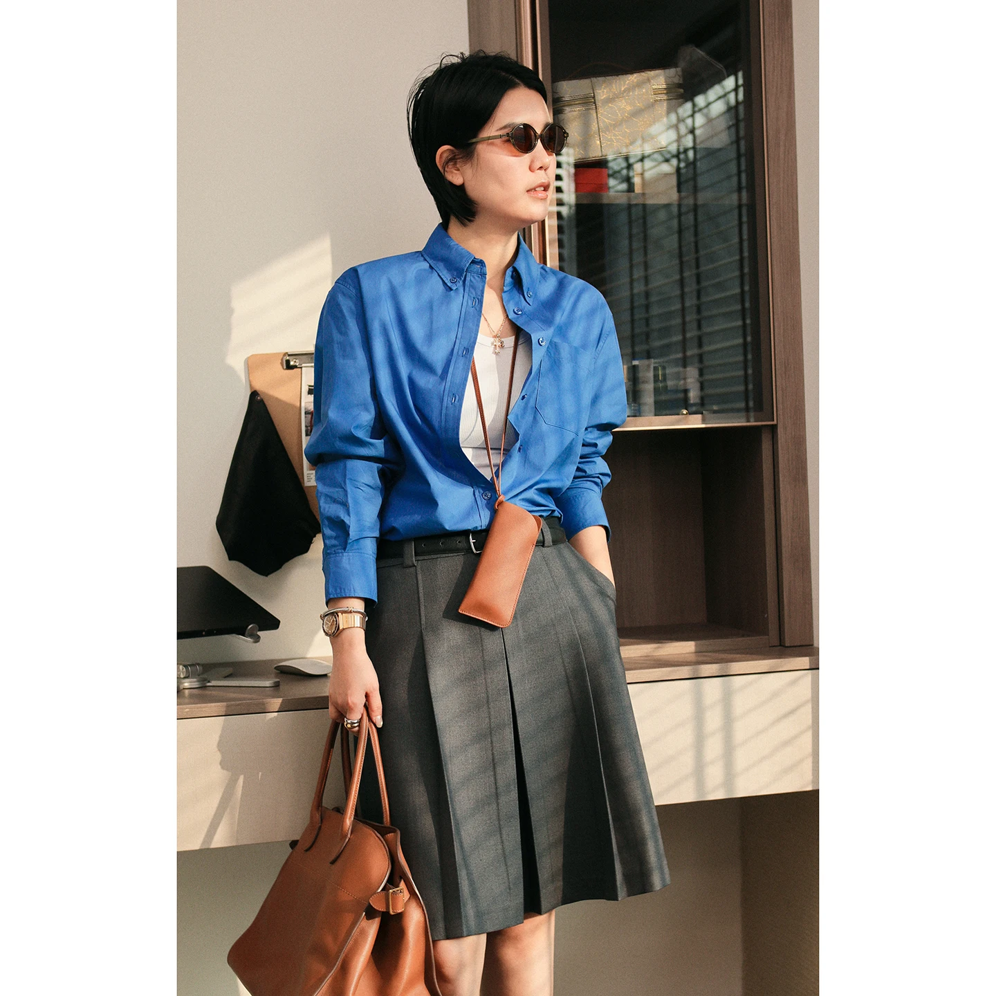 Marryher SUPIMA Cotton Shirt Women's Early Spring Minimalist Style Regular Fit Long Sleeve Collar Breathable Moisture Wi...
Marryher SUPIMA Cotton Shirt Women's Early Spring Minimalist Style Regular Fit Long Sleeve Collar Breathable Moisture Wi...