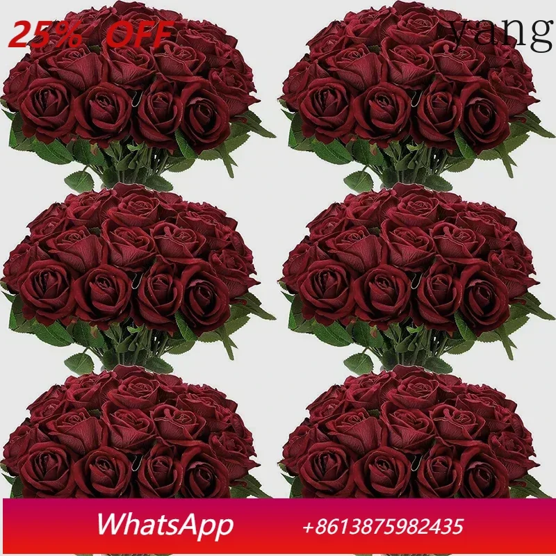50 PCS Artificial Roses Flowers Velvet Rose Bouquet for Home Wedding Decoration
50 PCS Artificial Roses Flowers Velvet Rose Bouquet for Home Wedding Decoration