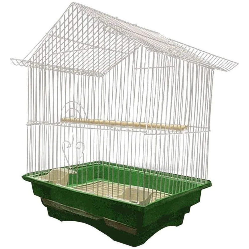 Iron Bird Cage with Tray Classic Metal Parrot Acacia Bird Cage with Nest Stand Bar,
Iron Bird Cage with Tray Classic Metal Parrot Acacia Bird Cage with Nest Stand Bar,