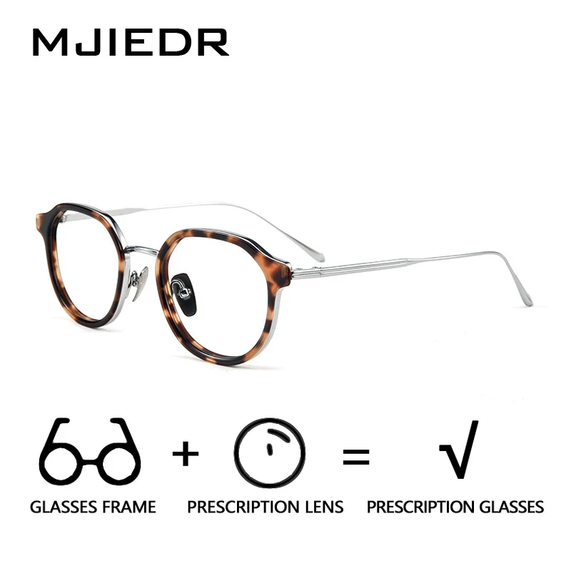 MJIEDR Pure Titanium Progressive Optical Eyeglasses Men Myopia Spectacles Eyewear Vintage Round Multifocus Prescription Glasses
MJIEDR Pure Titanium Progressive Optical Eyeglasses Men Myopia Spectacles Eyewear Vintage Round Multifocus Prescription Glasses