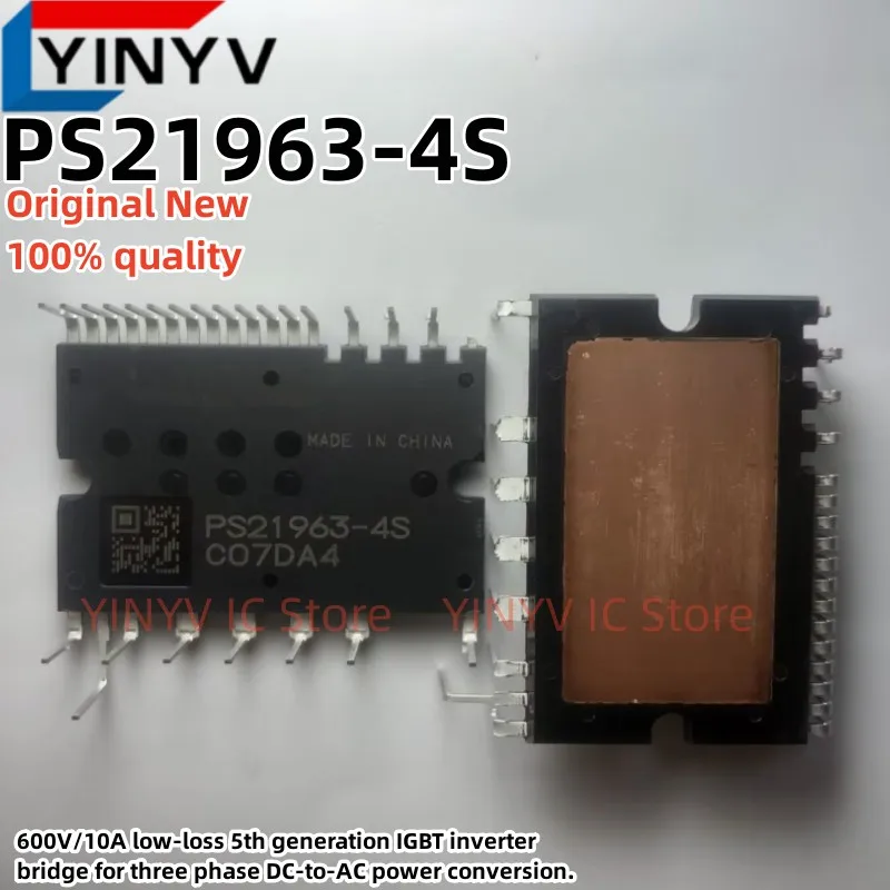 1Pcs PS21963-4S PS21963 600V/10A low-loss 5th generation IGBT inverter bridge for three phase DC-to-AC power conversion New
1Pcs PS21963-4S PS21963 600V/10A low-loss 5th generation IGBT inverter bridge for three phase DC-to-AC power conversion New