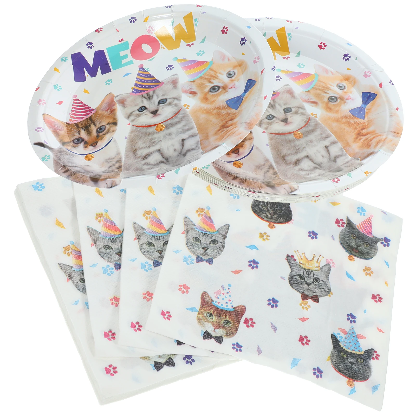 1 set Cat Cat Birthday Party Decorations Decorations Paper Plates Soft Napkins Birthday Supplies Child Favor
1 set Cat Cat Birthday Party Decorations Decorations Paper Plates Soft Napkins Birthday Supplies Child Favor