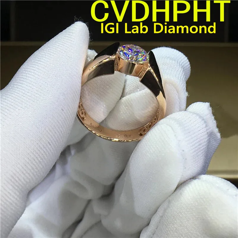 3ct Solid 18K Yellow Gold Man Ring IGI Lab Growing Diamond Ring Round D VS1 Color Diamond wedding ring Engagement Ring
3ct Solid 18K Yellow Gold Man Ring IGI Lab Growing Diamond Ring Round D VS1 Color Diamond wedding ring Engagement Ring 