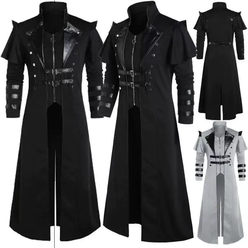 Gothic Punk Style Prince Costume Medieval Court Halloween Stage Performance Outfit Women's Traditional Chinese Costume
Gothic Punk Style Prince Costume Medieval Court Halloween Stage Performance Outfit Women's Traditional Chinese Costume