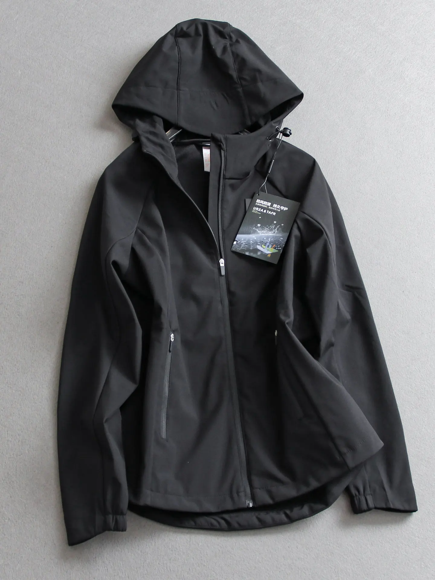 Windproof Waterproof Jacket Women Slim Fit Long Sleeve Solid Color Hooded Zip Up Hiking Coat Spring Autumn Outerwear
Windproof Waterproof Jacket Women Slim Fit Long Sleeve Solid Color Hooded Zip Up Hiking Coat Spring Autumn Outerwear