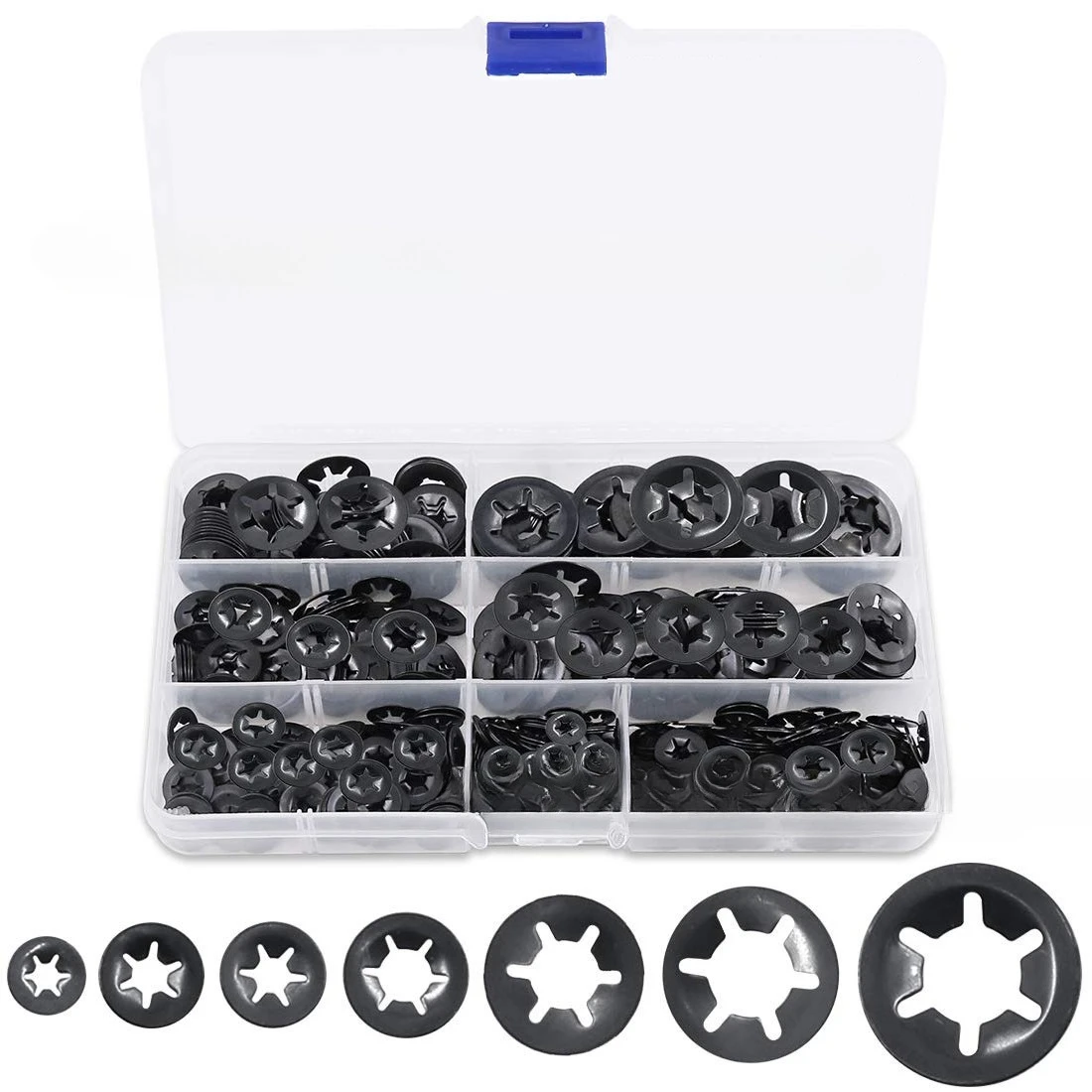 280PCS M3-M12 Push On Locking Washers Speed Clips Fasteners Assortment Kit, Quick Locking Washer Hardware Set
280PCS M3-M12 Push On Locking Washers Speed Clips Fasteners Assortment Kit, Quick Locking Washer Hardware Set
