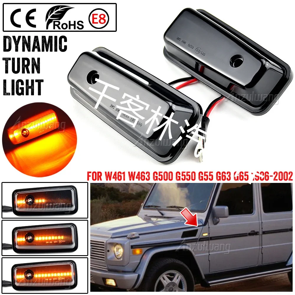 Suitable for Mercedes Benz G-Class W461 W463 G500 dynamic flow fender edge lights and side signal lights
Suitable for Mercedes Benz G-Class W461 W463 G500 dynamic flow fender edge lights and side signal lights