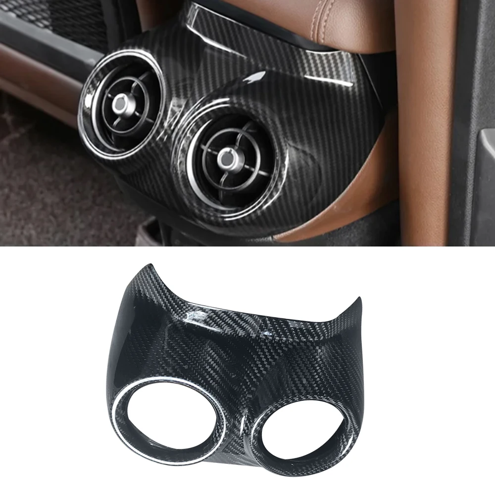 For Alfa Romeo Stelvio 2017-2021 Real Carbon Fiber Rear Row A/C Vent Outlet Cover Trim
For Alfa Romeo Stelvio 2017-2021 Real Carbon Fiber Rear Row A/C Vent Outlet Cover Trim