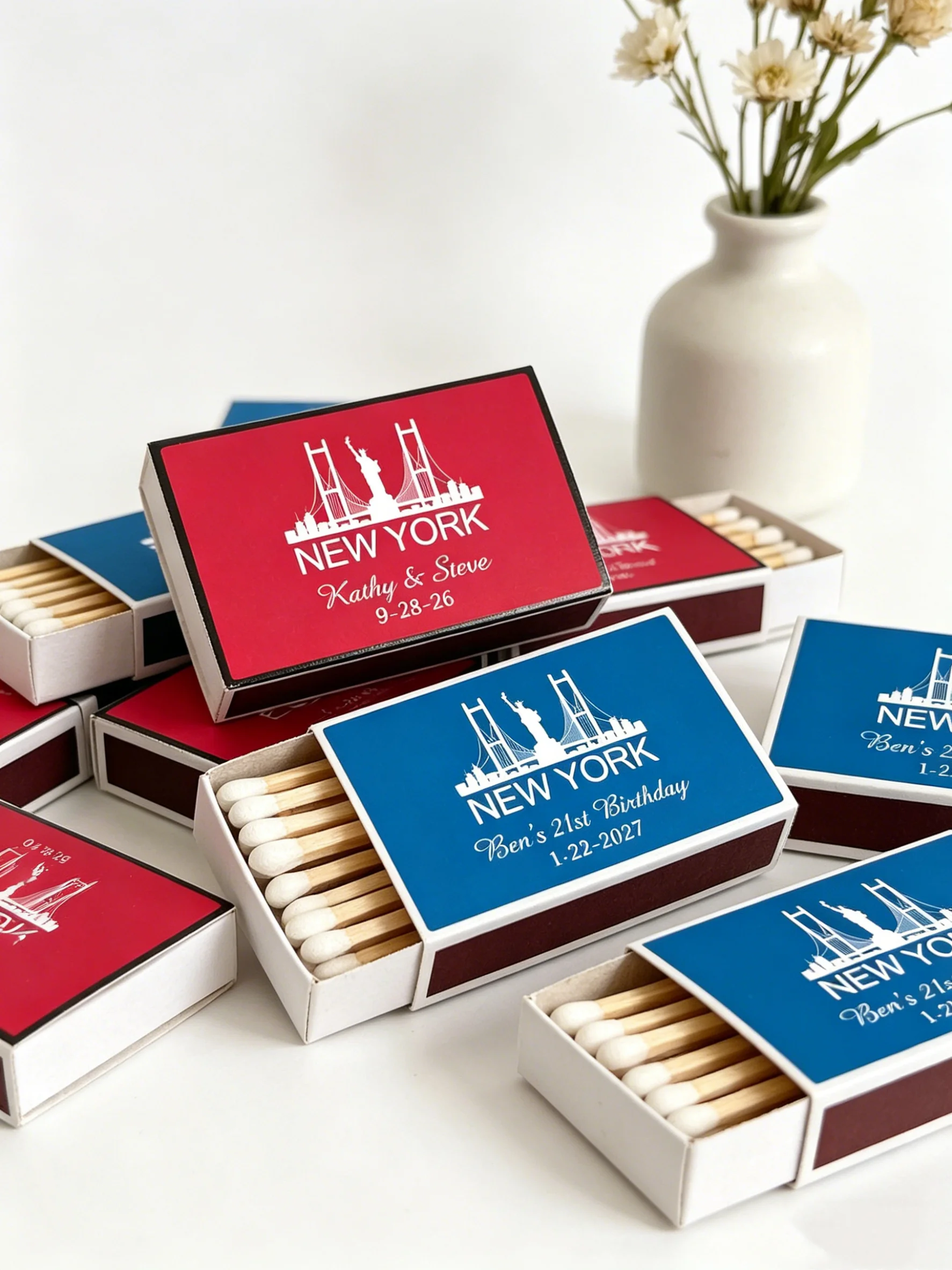 New York Skyline Personalized Matchboxes Bulk Wedding Birthday Party Favors
New York Skyline Personalized Matchboxes Bulk Wedding Birthday Party Favors