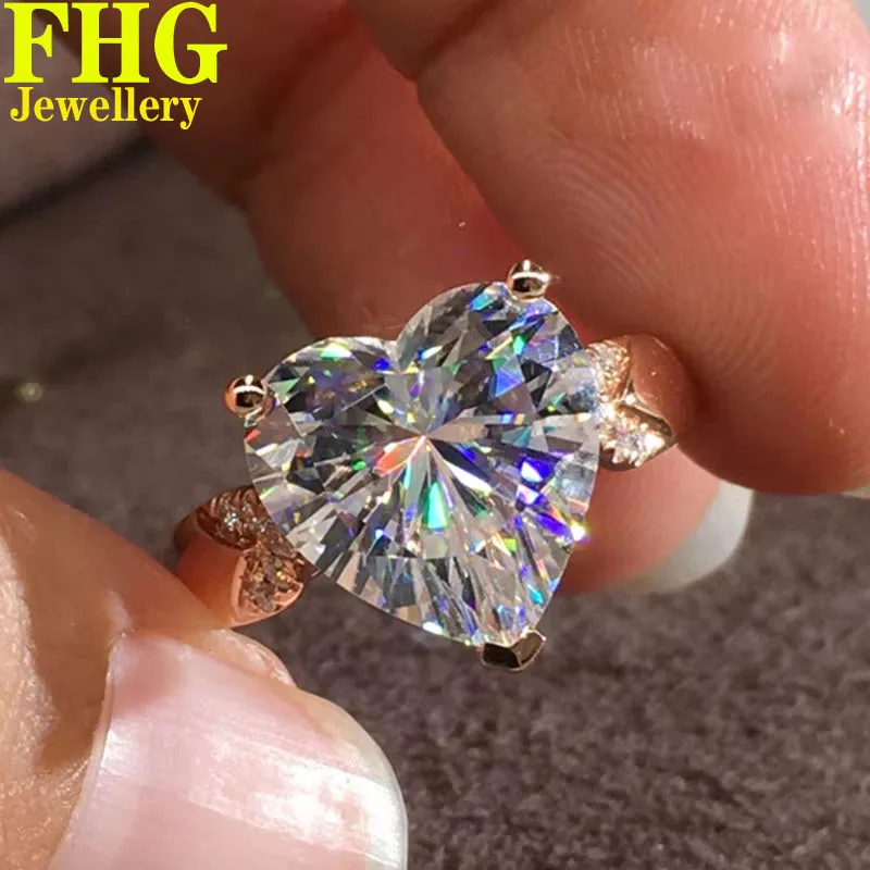 1 2 3 4 5 6Carat Real Solid Au750 18K Rose Gold Ring Heart shape Moissanite DiamondWomen Engagement Anniversary Wedding Ring
1 2 3 4 5 6Carat Real Solid Au750 18K Rose Gold Ring Heart shape Moissanite DiamondWomen Engagement Anniversary Wedding Ring