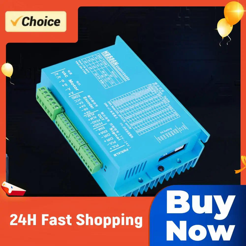 Драйвер шагового двигателя HBS86H с замкнутым контуром, двухфазный, цифровой, с портом RS232, замена привода двигателя
Драйвер шагового двигателя HBS86H с замкнутым контуром, двухфазный, цифровой, с портом RS232, замена привода двигателя