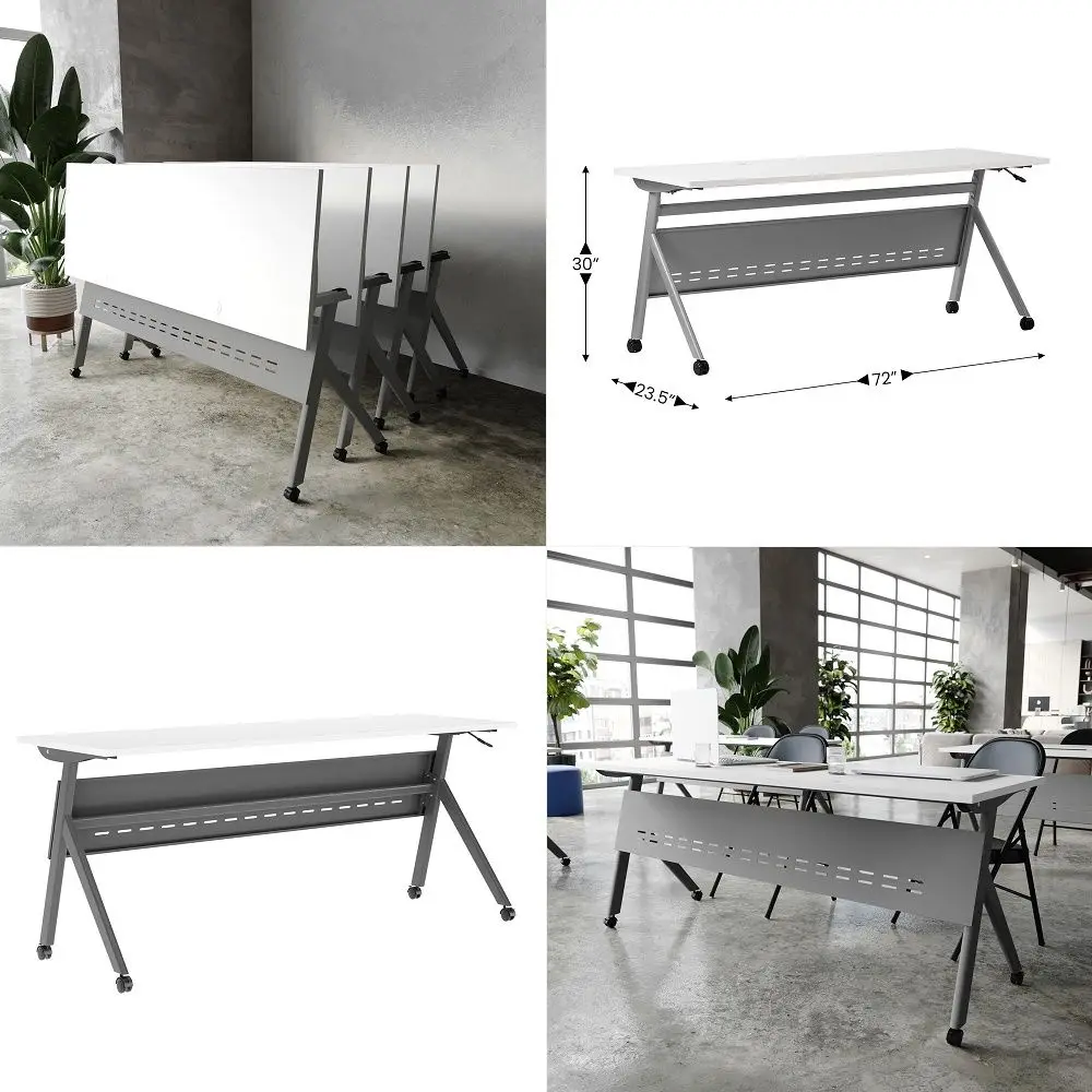 6.6 ft Rectangular Conference Table, 78.7 Meeting Table for 68 People, Industrial Seminar Training Table for Office Room Boardr
6.6 ft Rectangular Conference Table, 78.7 Meeting Table for 68 People, Industrial Seminar Training Table for Office Room Boardr