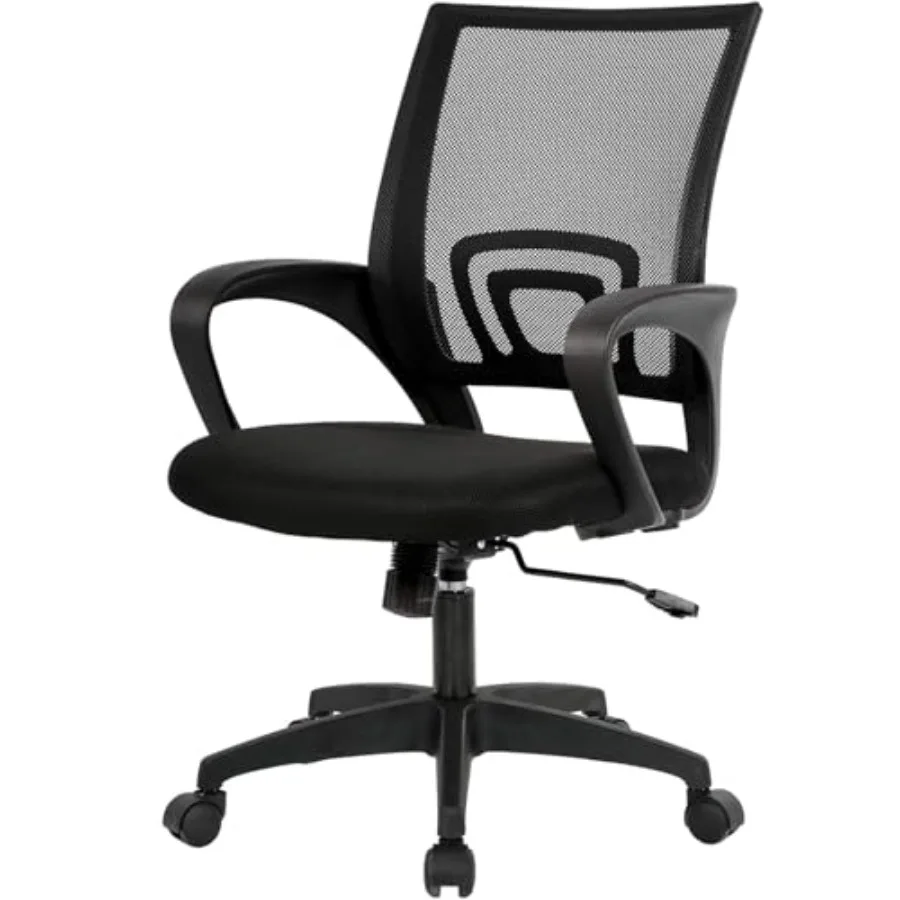 Ergonomic Office Chair Mid-Back Swivel Desk Chair Breathable Backrest and Lumbar Support Adjustable Height Sponge Seat Rolling
Ergonomic Office Chair Mid-Back Swivel Desk Chair Breathable Backrest and Lumbar Support Adjustable Height Sponge Seat Rolling