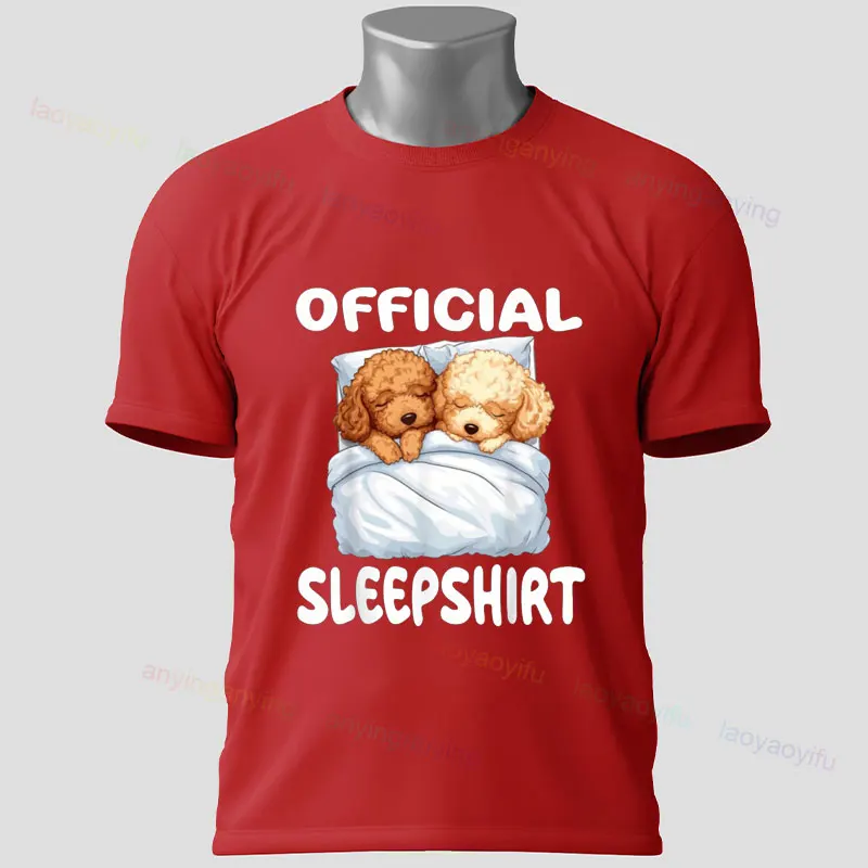 Funny Poodle Dog Official Sleepshirt Graphic T-shirt for Man & Women Short Sleeve Pure Cotton Tee Perfect for Outdoor Clothing
Funny Poodle Dog Official Sleepshirt Graphic T-shirt for Man & Women Short Sleeve Pure Cotton Tee Perfect for Outdoor Clothing
