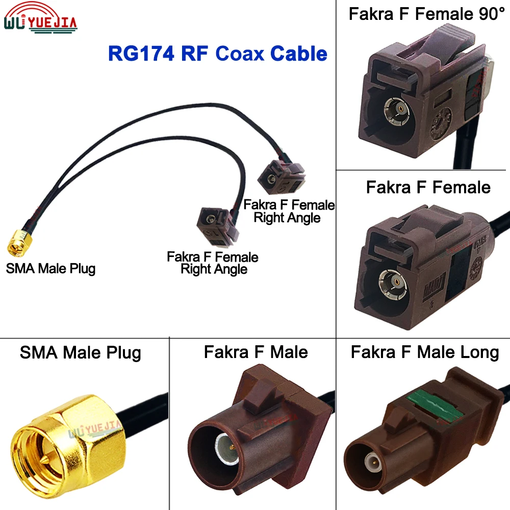 1 to 2 Fakra Cable SMA Male Plug to Brown Fakra F Male Plug+F Female Jack RF Coaxial Cable WIFI Antenna Extension Jumper Pigtail
1 to 2 Fakra Cable SMA Male Plug to Brown Fakra F Male Plug+F Female Jack RF Coaxial Cable WIFI Antenna Extension Jumper Pigtail