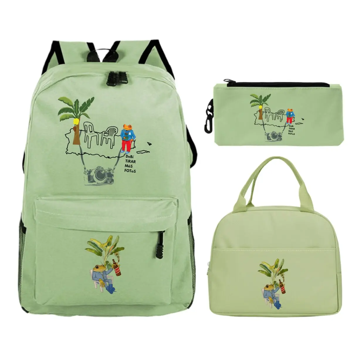 Trendy Printed Rucksack Set Backpack Schoolbag Lunch Bag Pencil Case Large Storage Bookbag for Teenagers Boys Girls School Use
Trendy Printed Rucksack Set Backpack Schoolbag Lunch Bag Pencil Case Large Storage Bookbag for Teenagers Boys Girls School Use