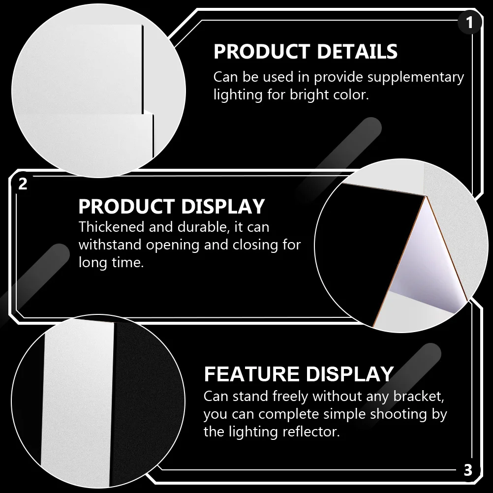 Thickened Durable Photography Reflector Light Reflection Fill Light Shadow Reduction White Black Collapsible Reflectors
Thickened Durable Photography Reflector Light Reflection Fill Light Shadow Reduction White Black Collapsible Reflectors