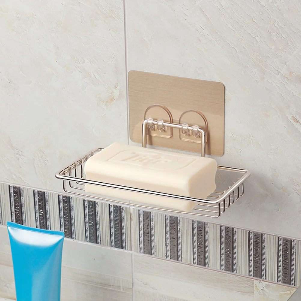 Wall Mounted Soap Holder Tray Stainless Steel Basket Suction Cup Wall-mounted Shelf
Wall Mounted Soap Holder Tray Stainless Steel Basket Suction Cup Wall-mounted Shelf