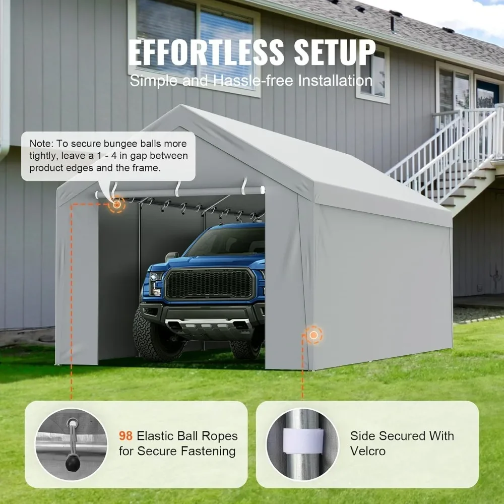 Сменный тент и боковые стенки для гаражного тента 12 x 20 футов, сверхпрочные, водонепроницаемые (каркас в комплект не входит)
Сменный тент и боковые стенки для гаражного тента 12 x 20 футов, сверхпрочные, водонепроницаемые (каркас в комплект не входит)