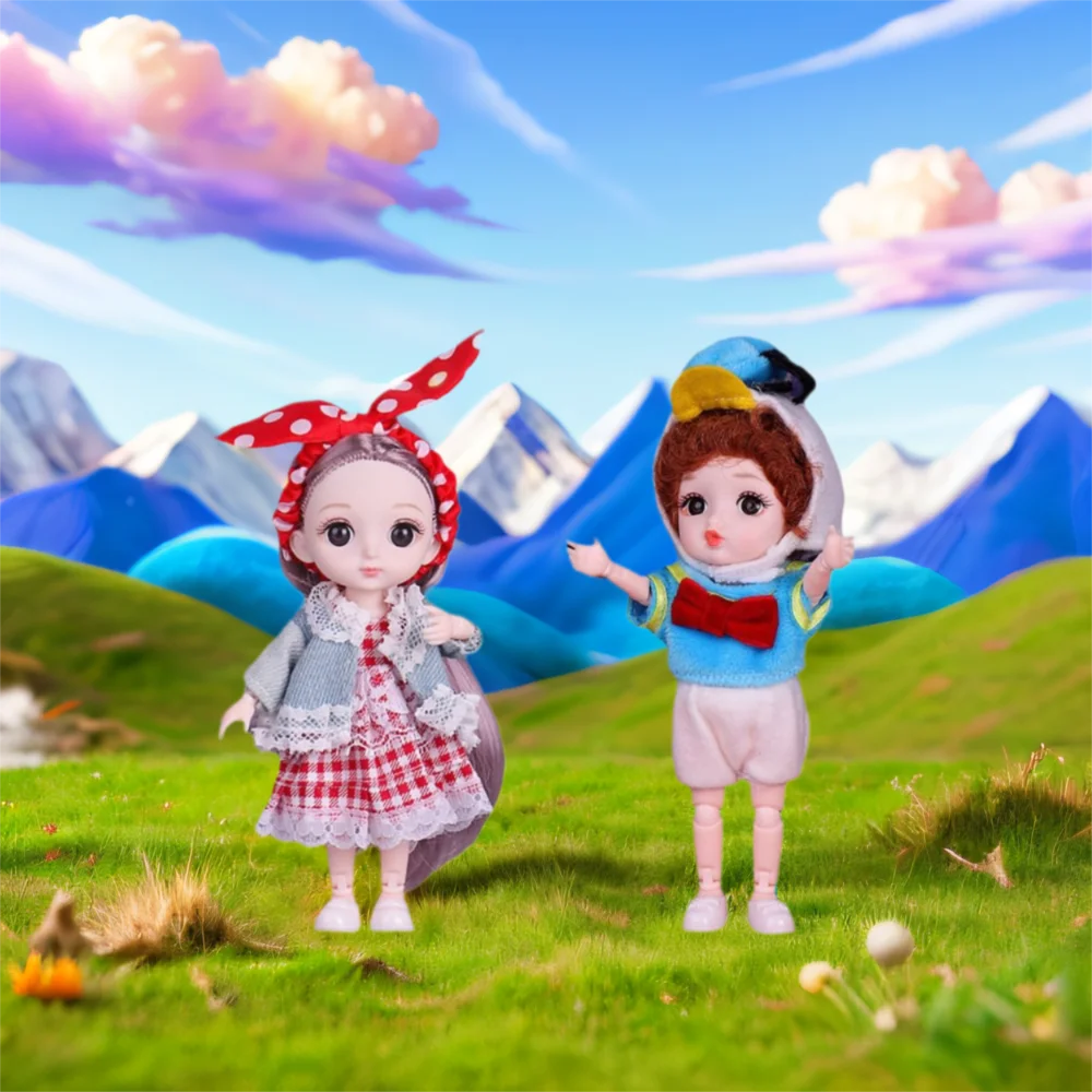 1/12 BJD Cute BJD Doll with Clothes 13 Movable Joints Cute Face Mini Girl Doll with Clothes with Clothes with Shoes
1/12 BJD Cute BJD Doll with Clothes 13 Movable Joints Cute Face Mini Girl Doll with Clothes with Clothes with Shoes