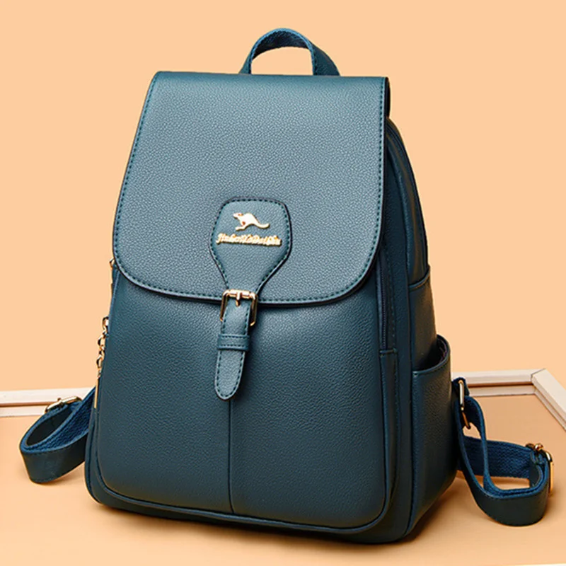 Simple Vintage Women's Backpack Fashion Leather Feminina Travel Trendy Student School Bags For Girls
Simple Vintage Women's Backpack Fashion Leather Feminina Travel Trendy Student School Bags For Girls
