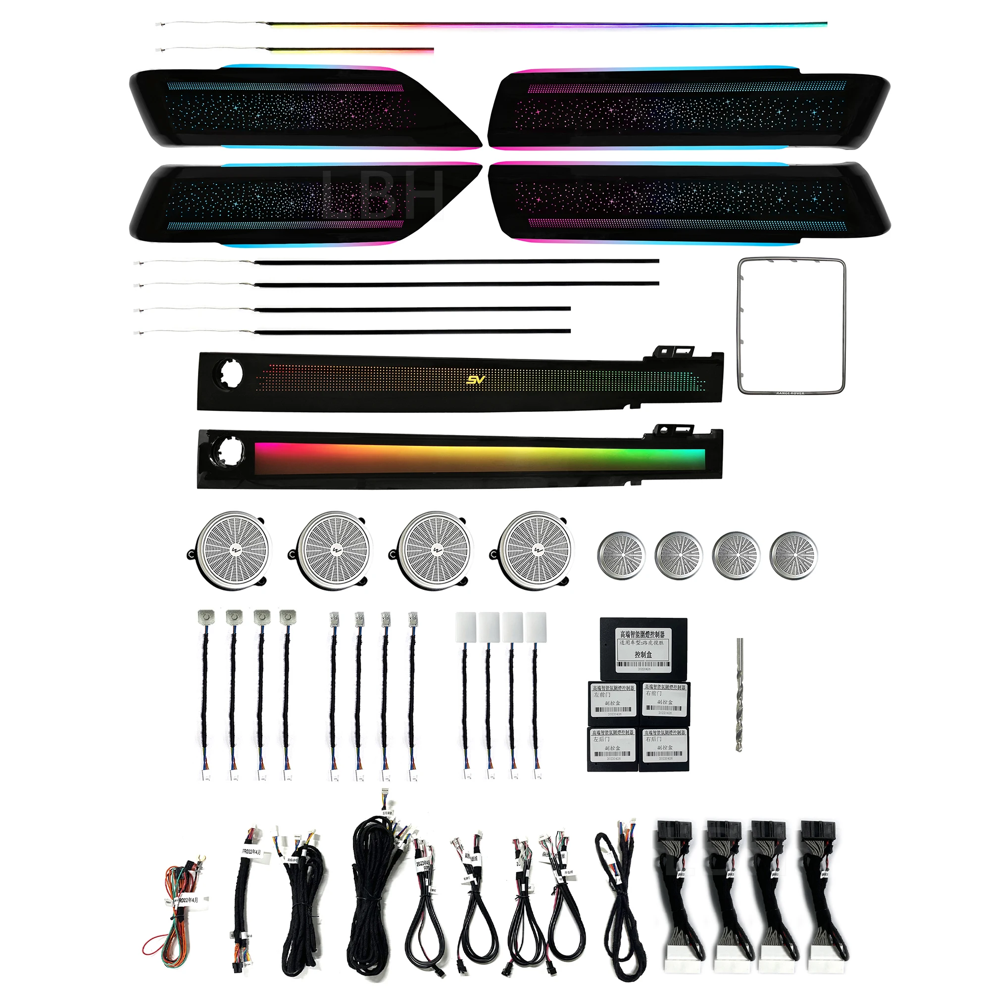 Цветная RGB-подсветка салона автомобиля, светодиодная лента для декора, для Land Rover Range Rover Sport 2013-2022, атмосферная лампа
Цветная RGB-подсветка салона автомобиля, светодиодная лента для декора, для Land Rover Range Rover Sport 2013-2022, атмосферная лампа
