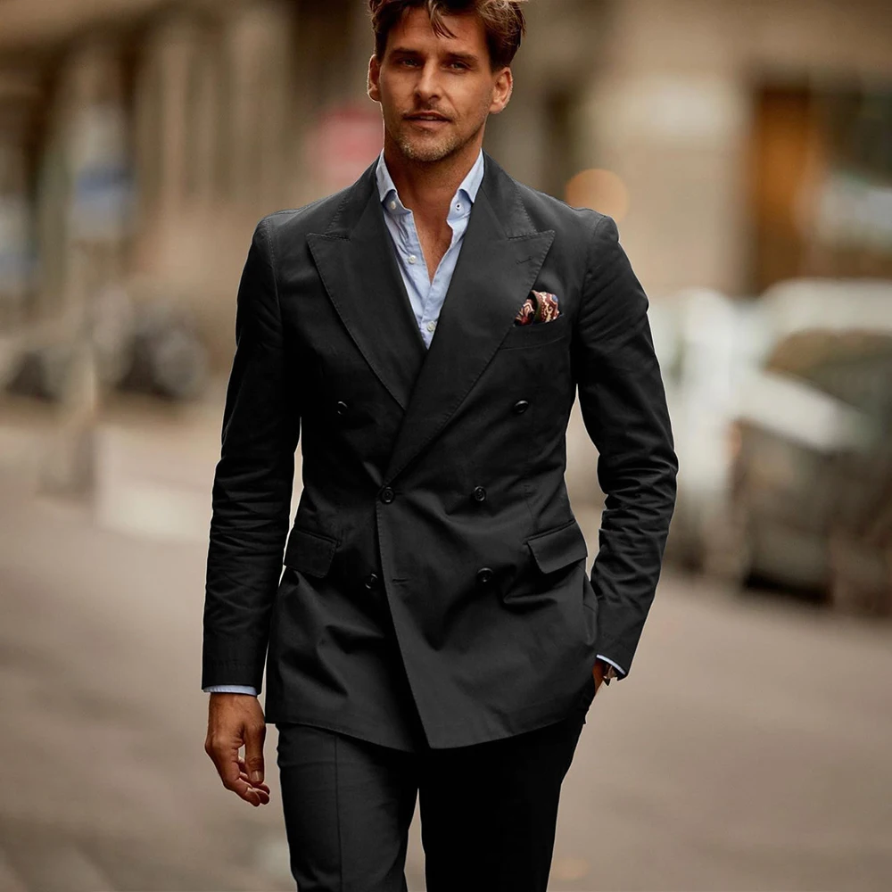 Suit for Men 2 Pieces Suit Male Clothes Double Breasted Bow Collar Leisure Summer Business Slim Casual Suits Blazer Men's
Suit for Men 2 Pieces Suit Male Clothes Double Breasted Bow Collar Leisure Summer Business Slim Casual Suits Blazer Men's