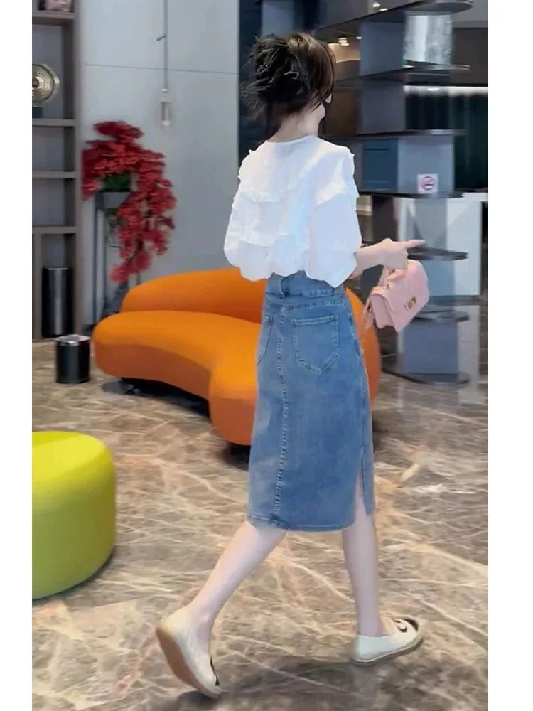 Summer Salt Series Light Maturity Shirt Casual Two-Piece Set Women's Spring Fashion Ensemble V-Neck Sleeve Polyester
Summer Salt Series Light Maturity Shirt Casual Two-Piece Set Women's Spring Fashion Ensemble V-Neck Sleeve Polyester