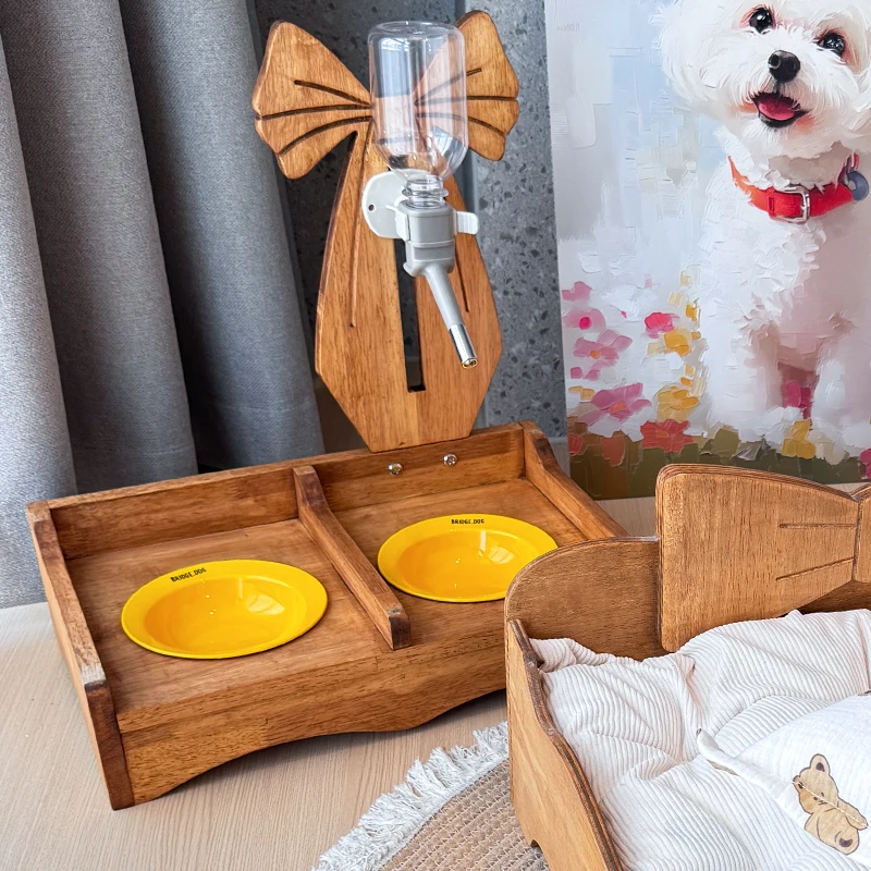 Pet Solid Wood Vertical Water Dispenser Adjustable Bowl Dispenser Protect Cervical Small Animals Feeding Products Accessories
Pet Solid Wood Vertical Water Dispenser Adjustable Bowl Dispenser Protect Cervical Small Animals Feeding Products Accessories