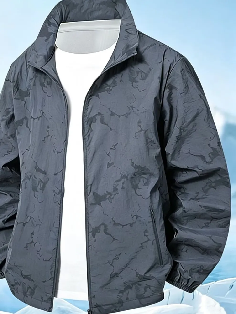 Lightweight Summer Ice Silk Sun Protection Clothing Men's Loose Fit Stand Collar Running Quick Dry Coat Casual Fashion Outerwear
Lightweight Summer Ice Silk Sun Protection Clothing Men's Loose Fit Stand Collar Running Quick Dry Coat Casual Fashion Outerwear
