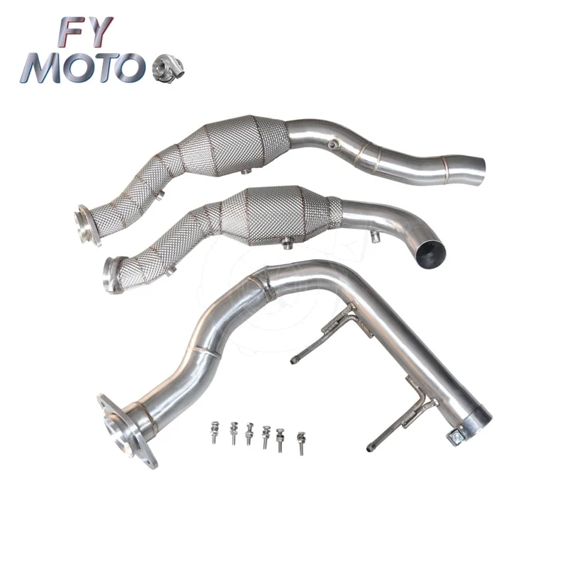 Exhaust Catalytic Downpipe for Ford F150 SVT RAPTOR 3.5TT 2015-2019 twin turbo with heat shield
Exhaust Catalytic Downpipe for Ford F150 SVT RAPTOR 3.5TT 2015-2019 twin turbo with heat shield