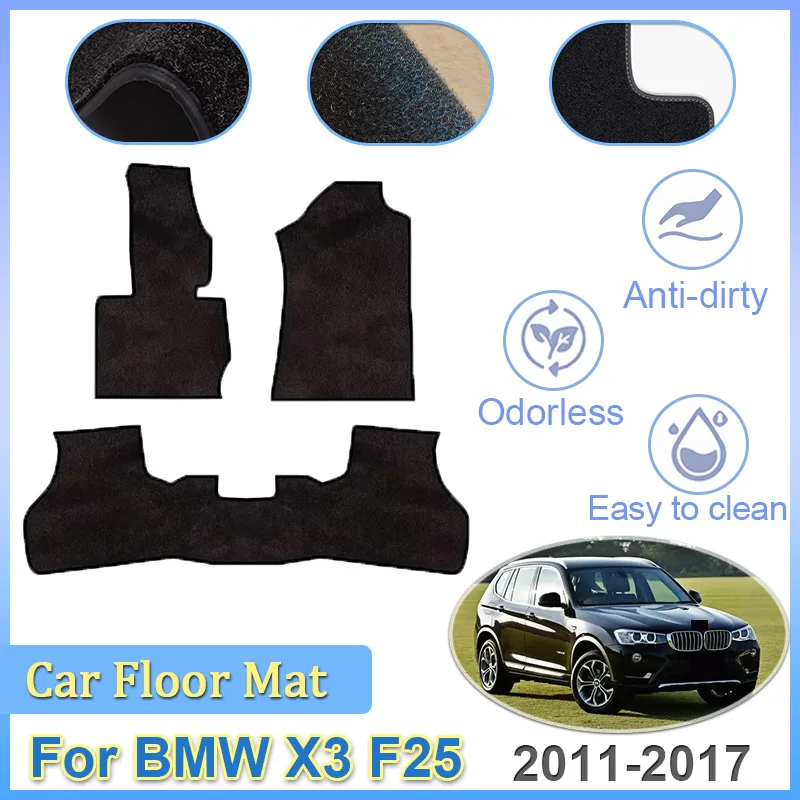 Для BMW X3 F25 2011 ~ 2017 2013 2014 2015 2016 Автомобильные коврики, панели, подушечки для ног, противоскользящие подушечки для ног, автоаксессуары
Для BMW X3 F25 2011 ~ 2017 2013 2014 2015 2016 Автомобильные коврики, панели, подушечки для ног, противоскользящие подушечки для ног, автоаксессуары