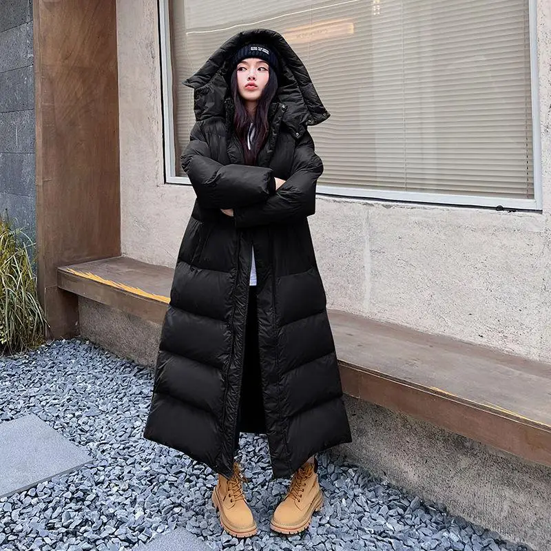 Women's Du down Jaet Side Buttoned Sli Loose Thi Long over Knee Ankle Faion Outerwear Sweet Sle Straight Tube
Women's Du down Jaet Side Buttoned Sli Loose Thi Long over Knee Ankle Faion Outerwear Sweet Sle Straight Tube