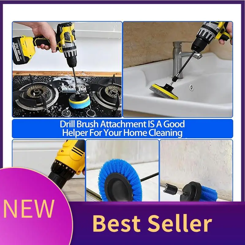 Drill Brush Attachment Set Replacement Spare Parts 27-Piece Electric Scrubber Cleaning Kit For Tub, Extension Attachment
Drill Brush Attachment Set Replacement Spare Parts 27-Piece Electric Scrubber Cleaning Kit For Tub, Extension Attachment