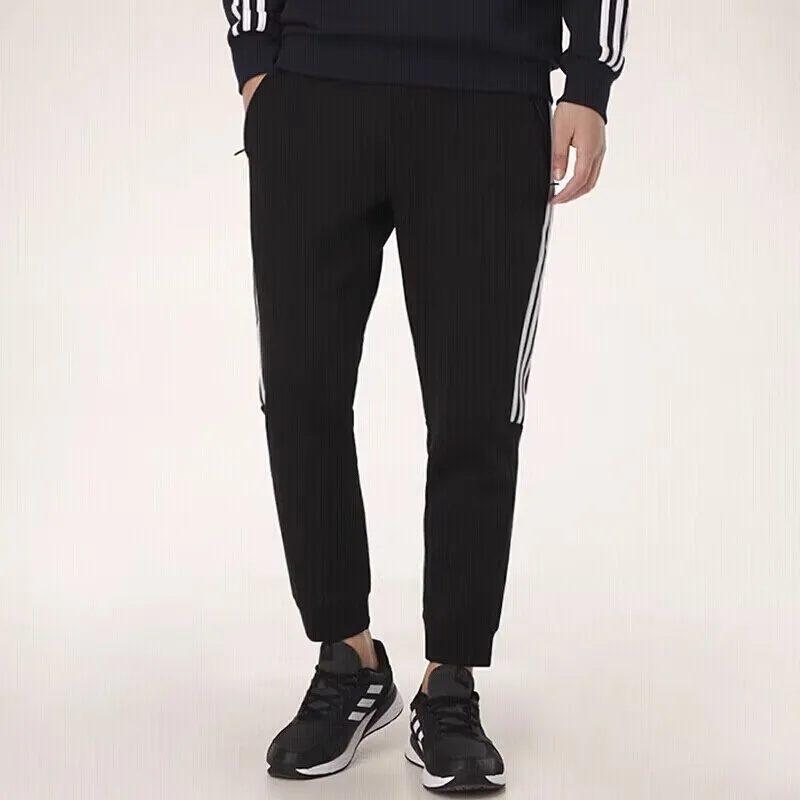 Adidas Men's Black Track Pants, Elastic Waist, Cuffed Ankles, 3 - Stripes Design, for Sports & Casual
Adidas Men's Black Track Pants, Elastic Waist, Cuffed Ankles, 3 - Stripes Design, for Sports & Casual
