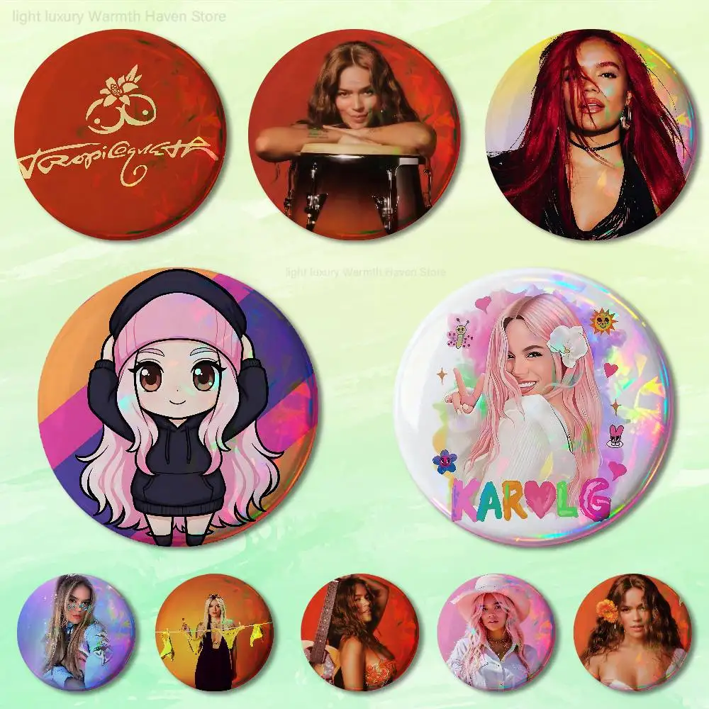 K-Karol G Tropicoqueta Custom Badges 75mm 44mm 25mm Brooch Backpack Hat Enamel Pins Accessories Toys Gifts
K-Karol G Tropicoqueta Custom Badges 75mm 44mm 25mm Brooch Backpack Hat Enamel Pins Accessories Toys Gifts