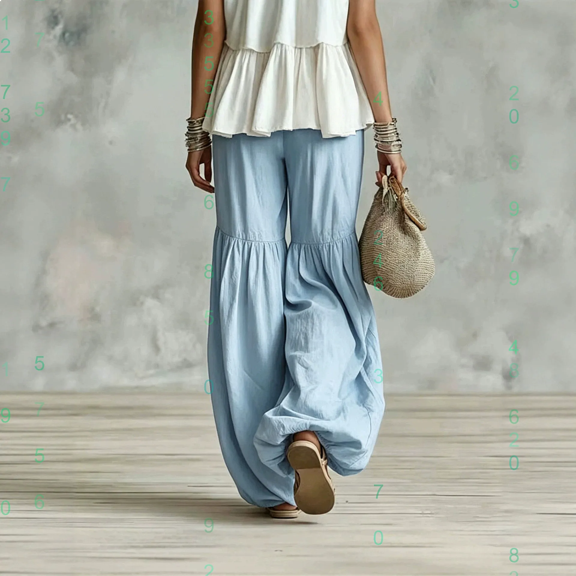 Summer Wide Leg Pants Loose Straight Trousers Flowy High Waist Long Pants Women Casual Slim
Summer Wide Leg Pants Loose Straight Trousers Flowy High Waist Long Pants Women Casual Slim
