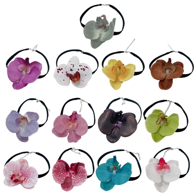 Phalaenopsis Blossom Necklace Simulation Flower Neckchain Women Girls Collarbone Chain Eye Catching Choker Accessory
Phalaenopsis Blossom Necklace Simulation Flower Neckchain Women Girls Collarbone Chain Eye Catching Choker Accessory
