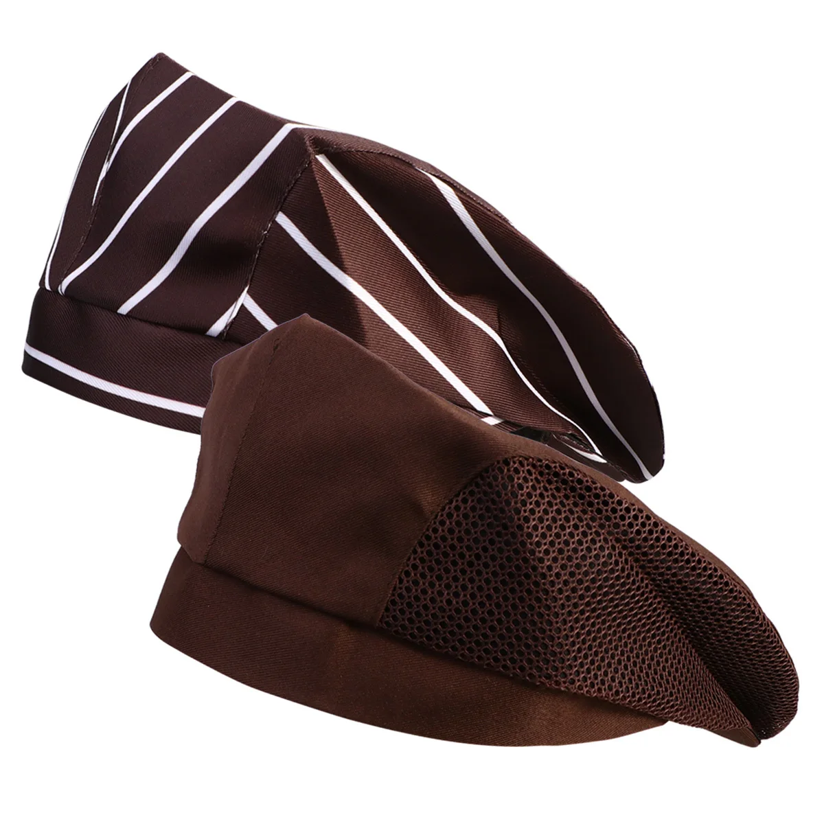 2pcs Stylish Waiter Beret Chef Kitchen Hat Restaurant Working Cap Breathable Coffee White Stripe and Coffee Net
2pcs Stylish Waiter Beret Chef Kitchen Hat Restaurant Working Cap Breathable Coffee White Stripe and Coffee Net