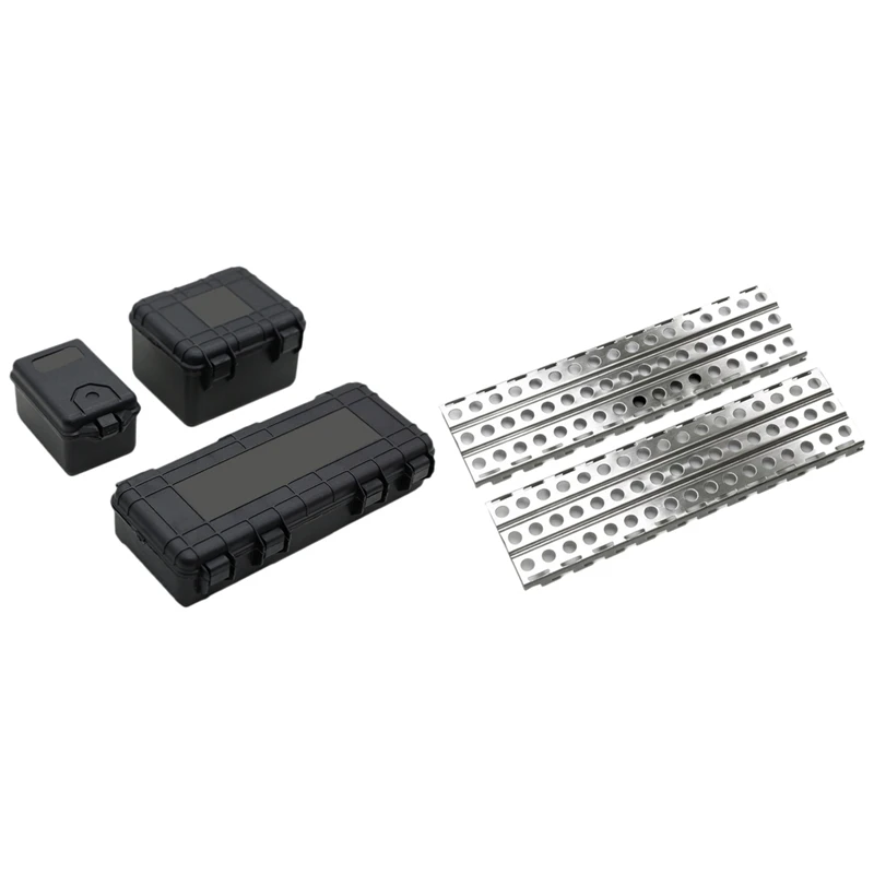 L81A 2025-3Pcs Plastic Rc Car Storage Box Tool For Traxxas Trx4 Axial Scx10 90046 D90 & 2Pcs Stainless Steel Sand Ladders Board
L81A 2025-3Pcs Plastic Rc Car Storage Box Tool For Traxxas Trx4 Axial Scx10 90046 D90 & 2Pcs Stainless Steel Sand Ladders Board