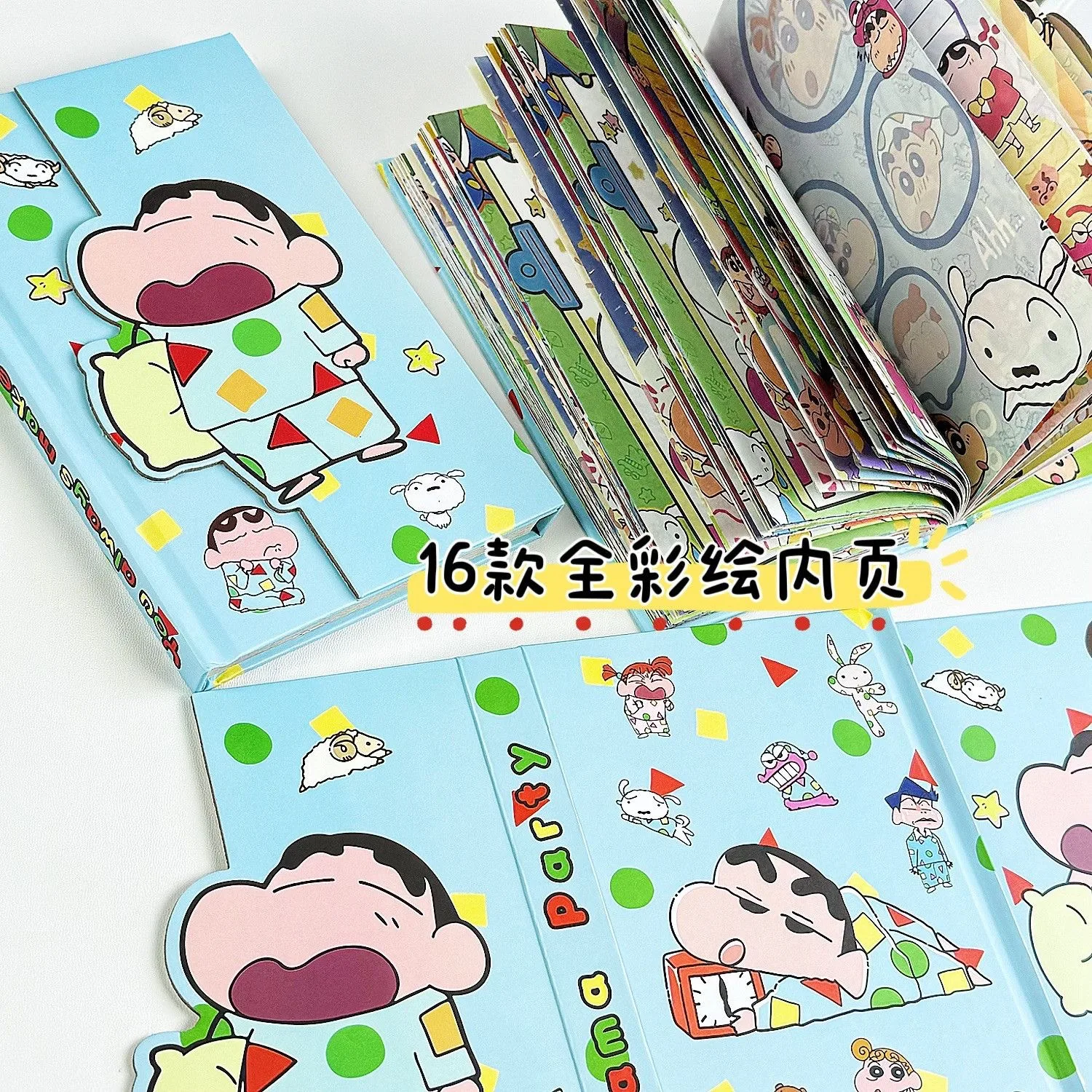 Crayon Shin chan Notebook Cartoon Full Color Inner Page Magnetic Hard Shell Three Fold Student Printed Handbook Girl Gift
Crayon Shin chan Notebook Cartoon Full Color Inner Page Magnetic Hard Shell Three Fold Student Printed Handbook Girl Gift