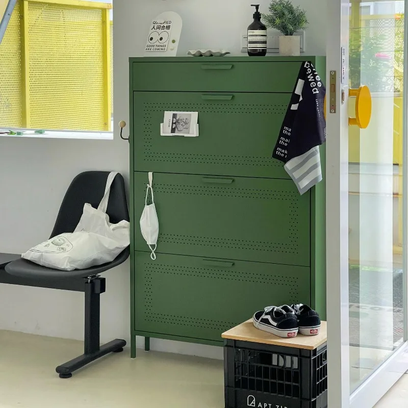 Tipping bucket shoe cabinet, storage porch at the door of the home, very narrow entry shoe rack
Tipping bucket shoe cabinet, storage porch at the door of the home, very narrow entry shoe rack