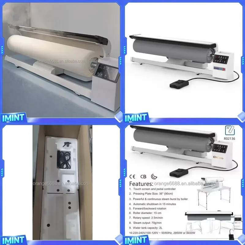 Professional 900mm Rotary Steam Ironing Machine with Motor 2950W/3400W 220V-Easy Operation & Time-Saving
Professional 900mm Rotary Steam Ironing Machine with Motor 2950W/3400W 220V-Easy Operation & Time-Saving